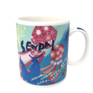 Starbucks‎ SENDAI Coffee Mug Cup Samurai on Horse Old Logo Made in Japan 2010